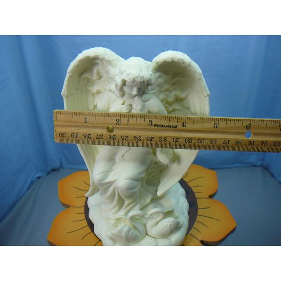 Vtg Partylite Angel of Love Bisque Porcelain Taper Candle Holder #P7888 - Picture 6 of 6